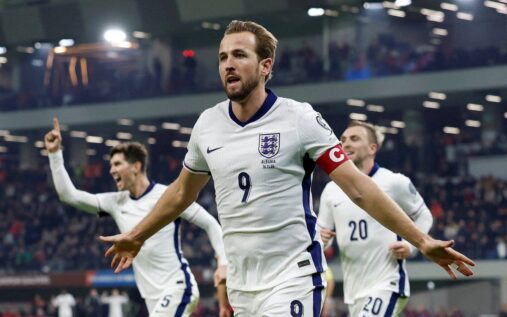 Thomas Tuchel managing the England national football team from the touchline