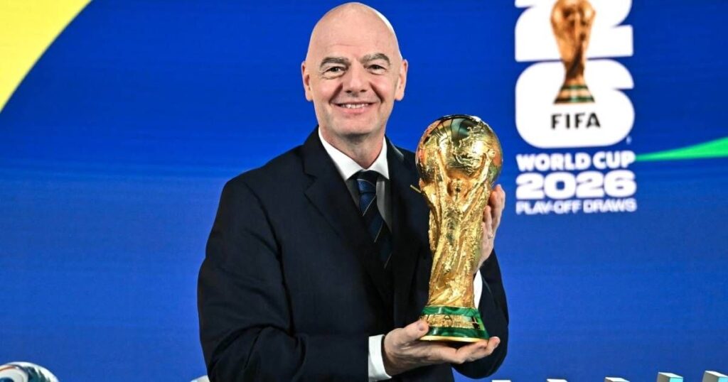 An exterior view of a 2026 World Cup stadium in North America