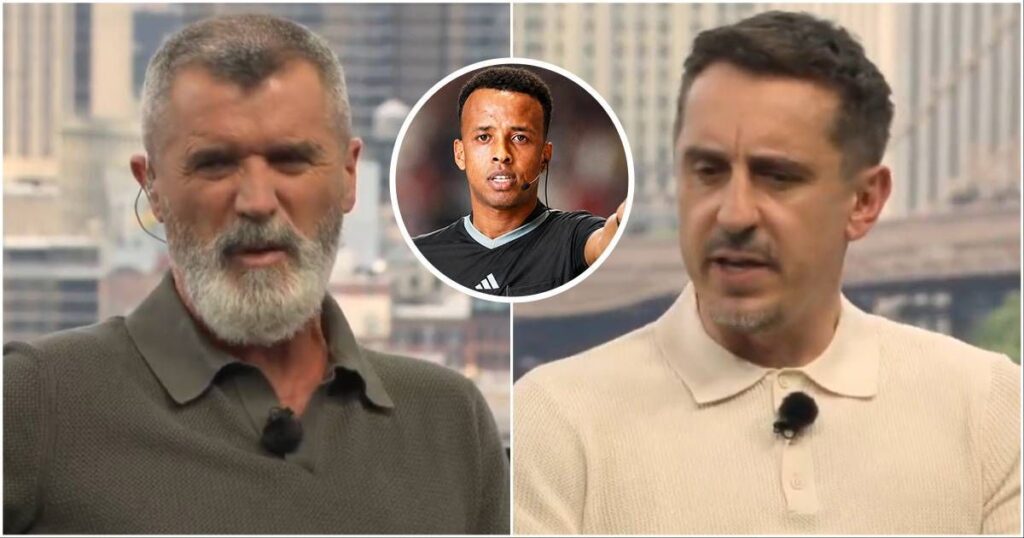 Gary Neville speaking on ITV coverage during the 2026 World Cup opening match