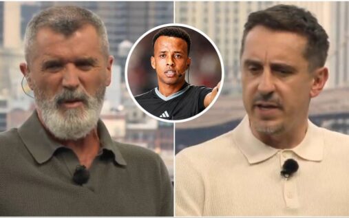 Gary Neville speaking on ITV coverage during the 2026 World Cup opening match