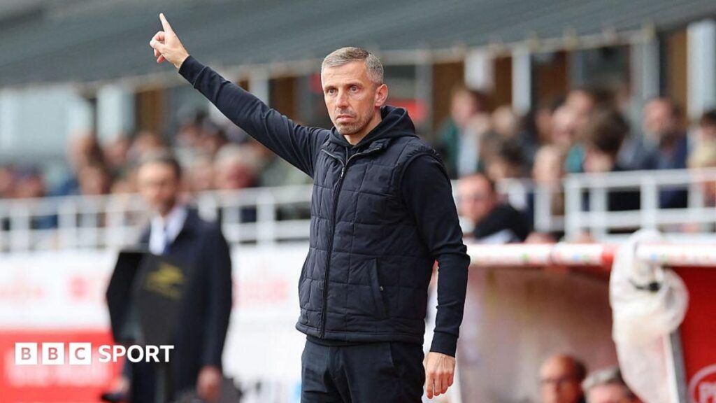 Gary O'Neil directing his players from the touchline