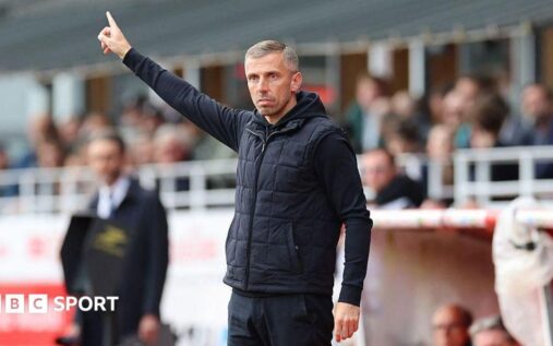 Gary O'Neil directing his players from the touchline