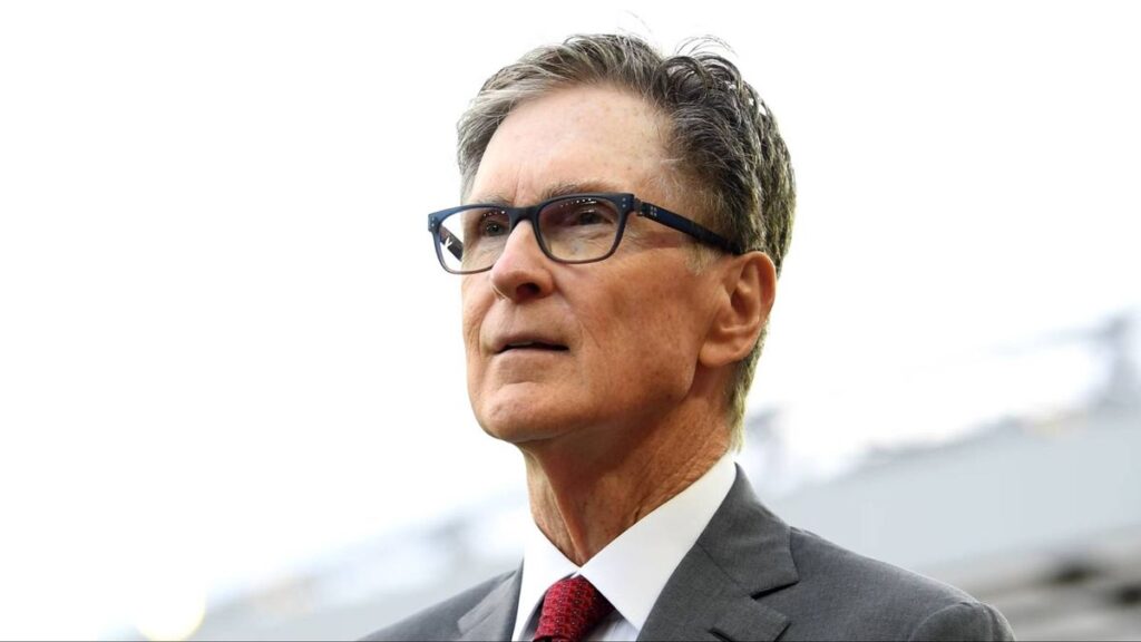 Richard Hughes looking on from the stands during a Liverpool Premier League match