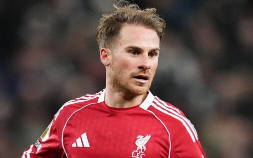 Alexis Mac Allister playing for Liverpool during a Premier League match