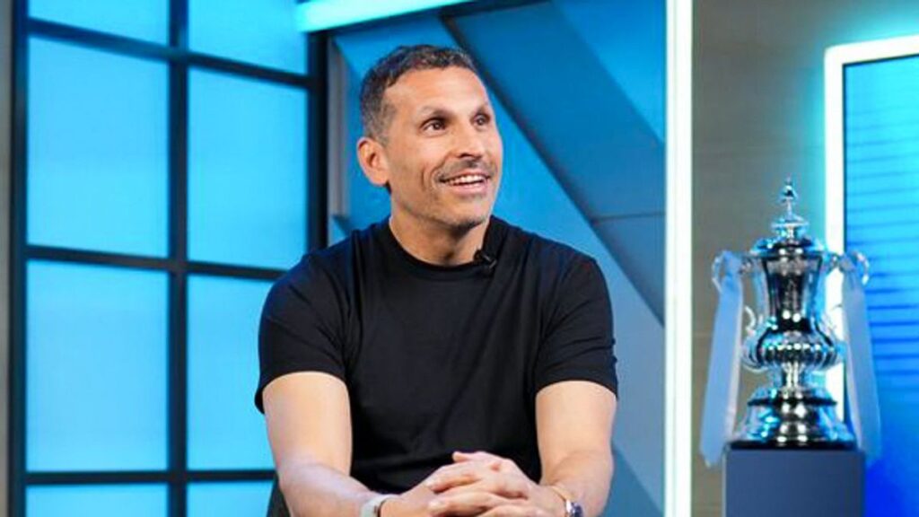 Manchester City chairman Khaldoon Al Mubarak speaking to the media