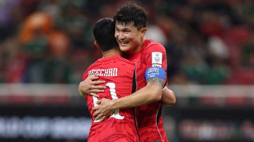 South Korea defender Kim Min-jae looking focused during a football match