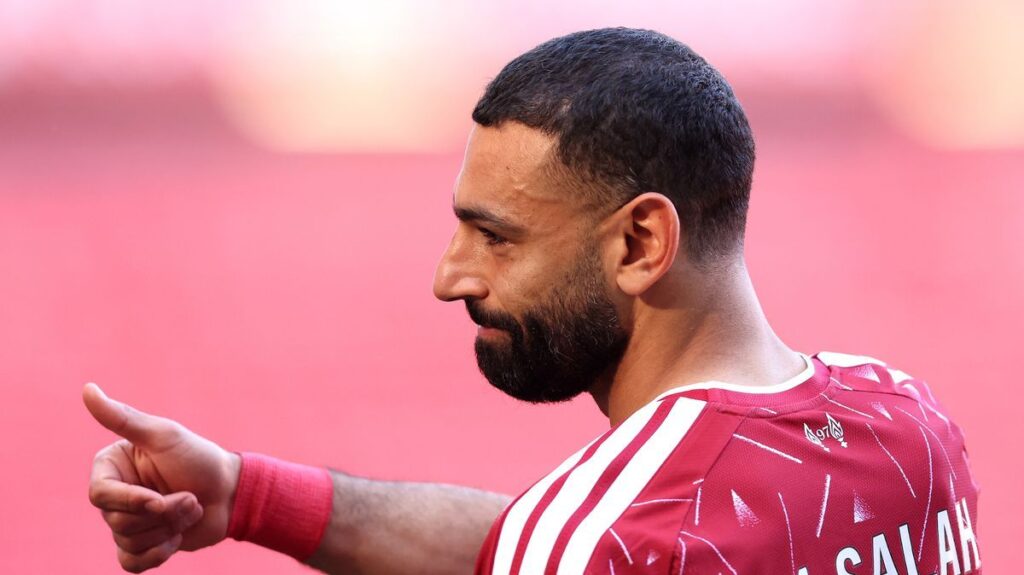 Mohamed Salah playing for Liverpool in a Premier League match