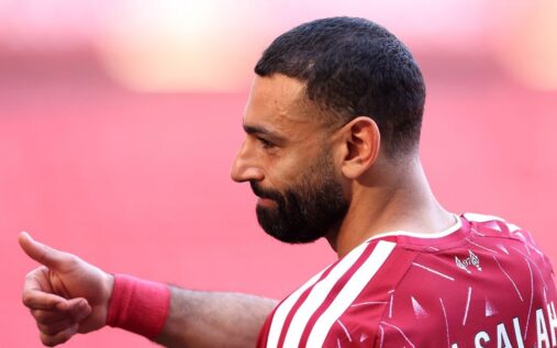 Mohamed Salah playing for Liverpool in a Premier League match