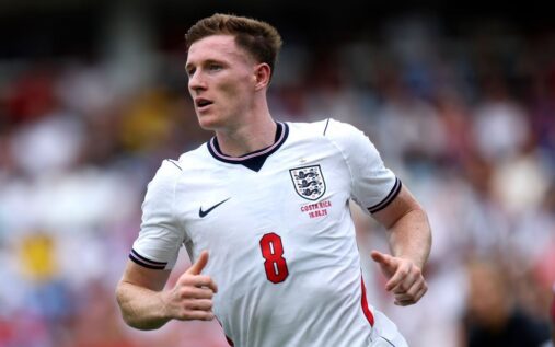 England and Nottingham Forest midfielder Elliot Anderson playing in a Premier League match