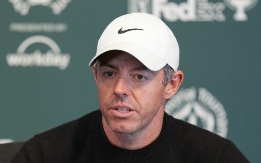 Rory McIlroy looking frustrated on the golf course ahead of the US Open