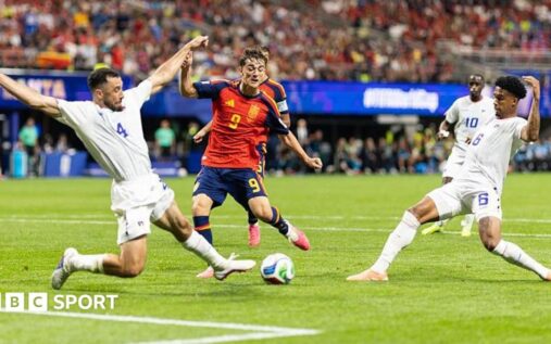 Scotland national football team lining up in a defensive formation during a World Cup match