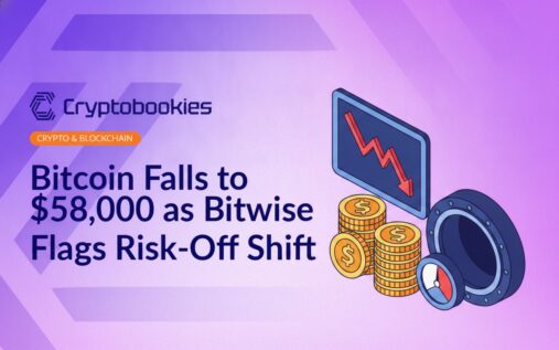 Screen displaying a downward-trending chart next to a stack of gold coins and an open vault with a pressure gauge.