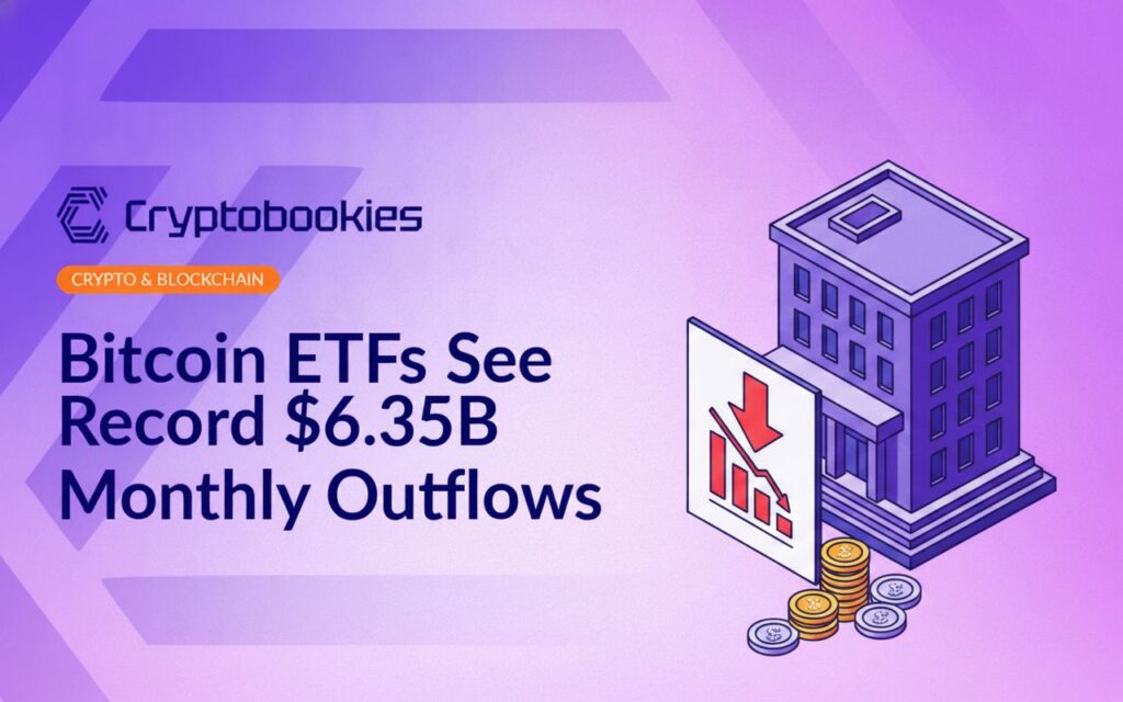 Stock exchange building behind a document with a bold downward arrow, red bar chart, and spilling gold coins.